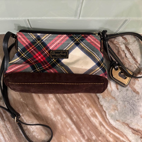 Dooney & Bourke Plaid Crossbody Bag - Red, Green, Brown - Picture 9 of 14